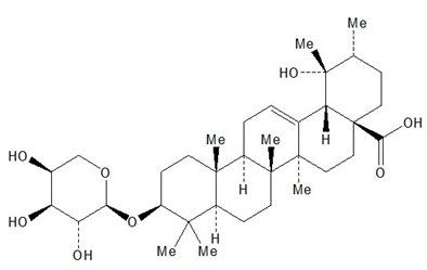 电路 电路图 电子 简笔画 手绘 线稿 原理图 394_249_电路图分享 35286-59-0地榆皂苷II 地榆苷成都德锐可生物对照品 地榆皂苷II、地榆苷 Ziyuglycoside II 提取来源: 冬青科植物冬青(I. pubescens Hook. et Arn.)、地榆 药理药效: 地榆皂苷II具有收缩血管,止血,抗真菌的作用 鉴别方法: NMR; MS 检测方法: C1 8柱 ;流动相 :甲醇 水 (5 94 1) ;流速 1 0mL?