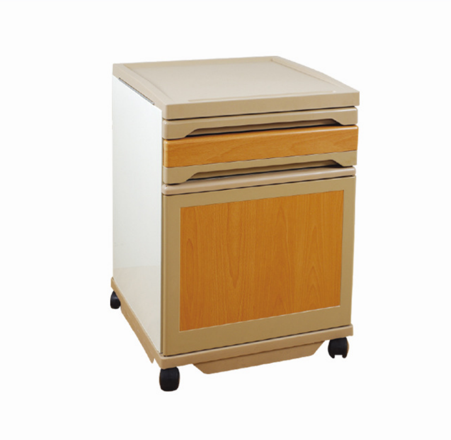 rdctg100h02医用床头柜置物柜带移动脚轮abs床头柜